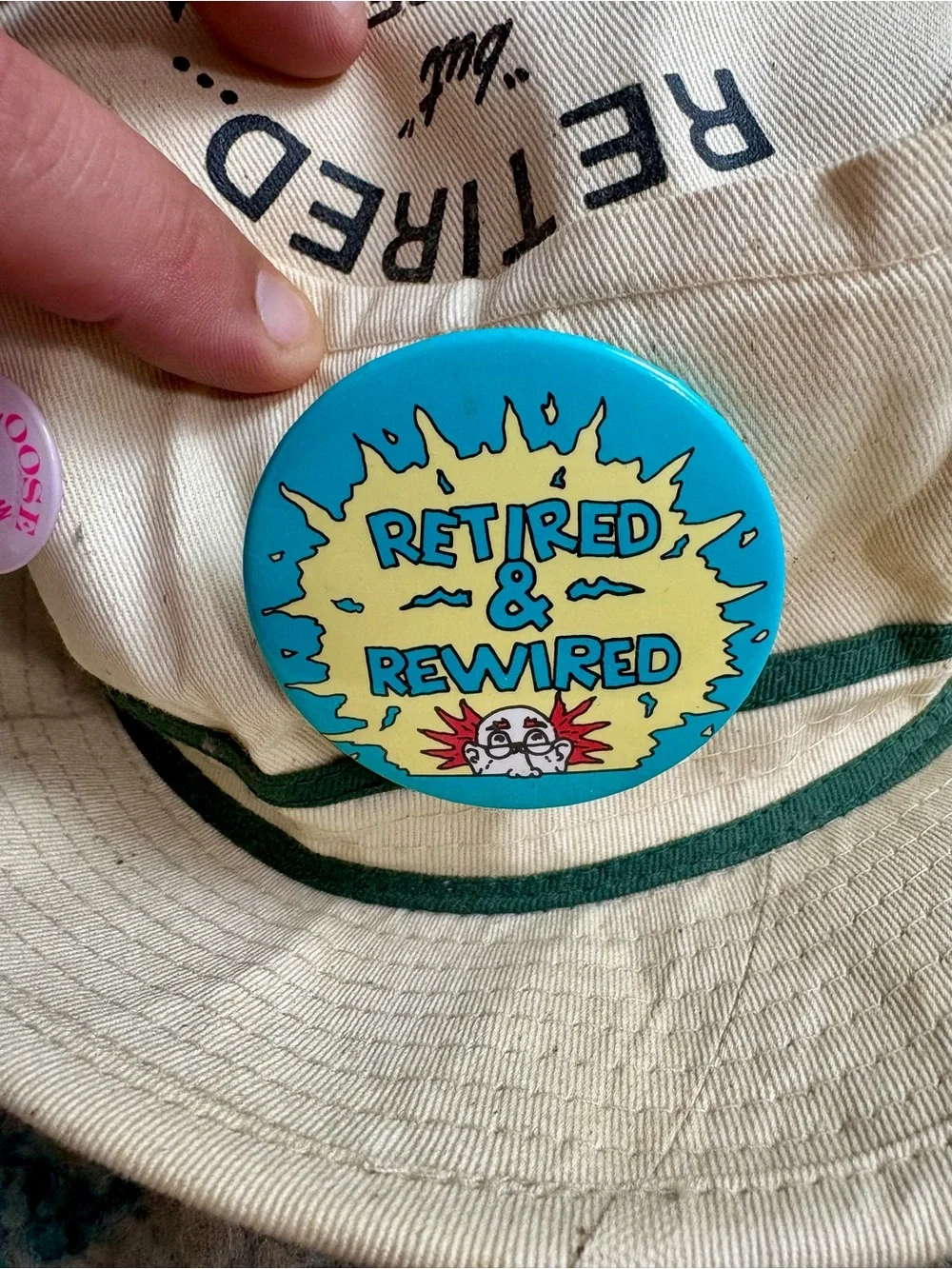 NWT // VTG 1992 Retired…But Rehired Bucket Hat